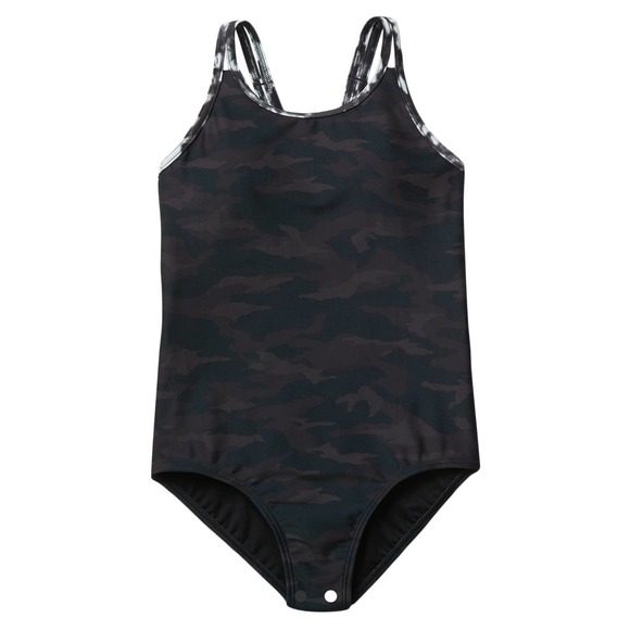 NWT Athleta Girl One Piece Swimsuit - SMALL 7 - Camo Tie Dye - SMALL 7